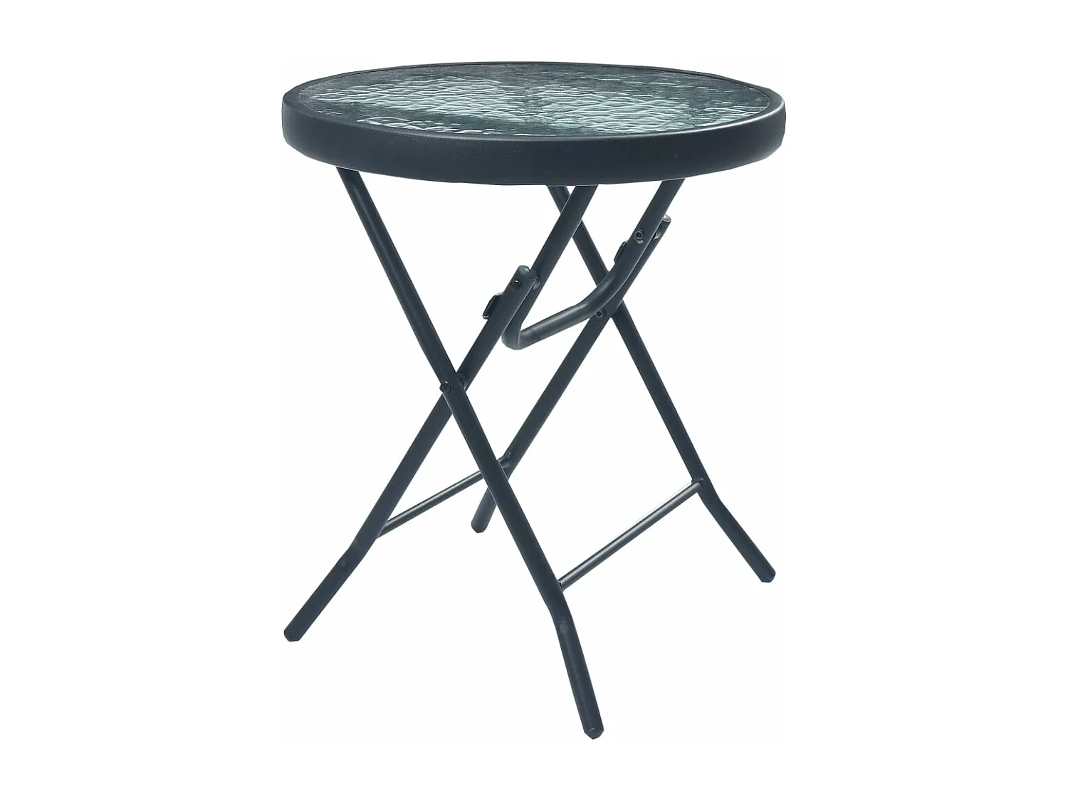 Mesa y sillas de bistró 3 piezas acero gris taupe