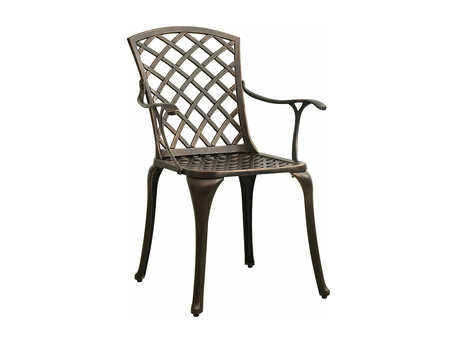 Ensemble de bistro 5 pièces Aluminium coulé Bronze