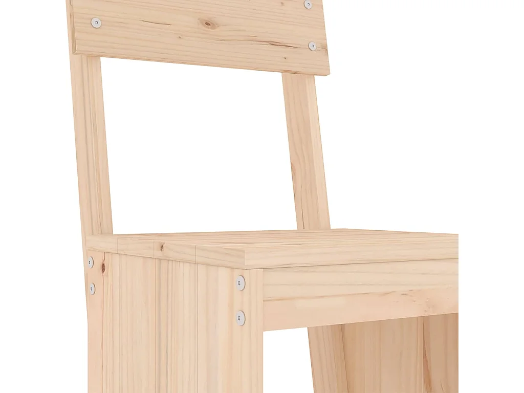 Ensemble de bar de jardin 7 pièces Bois de pin massif