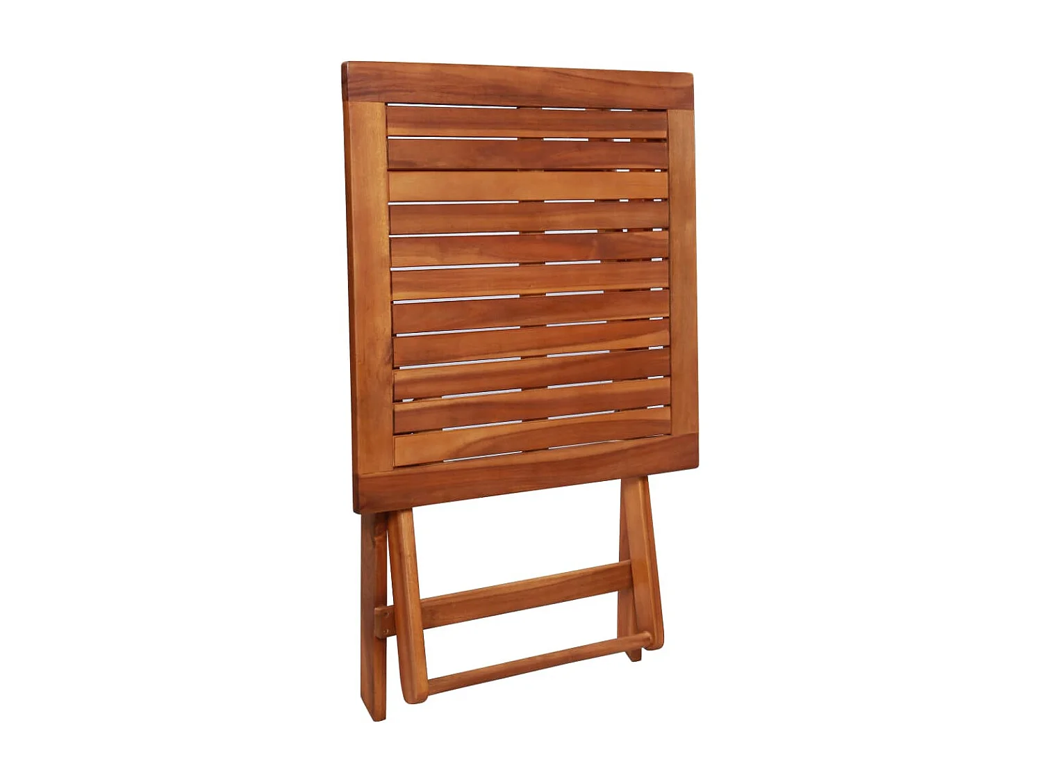 Mesa y sillas bistró plegables 3 piezas madera maciza de acacia