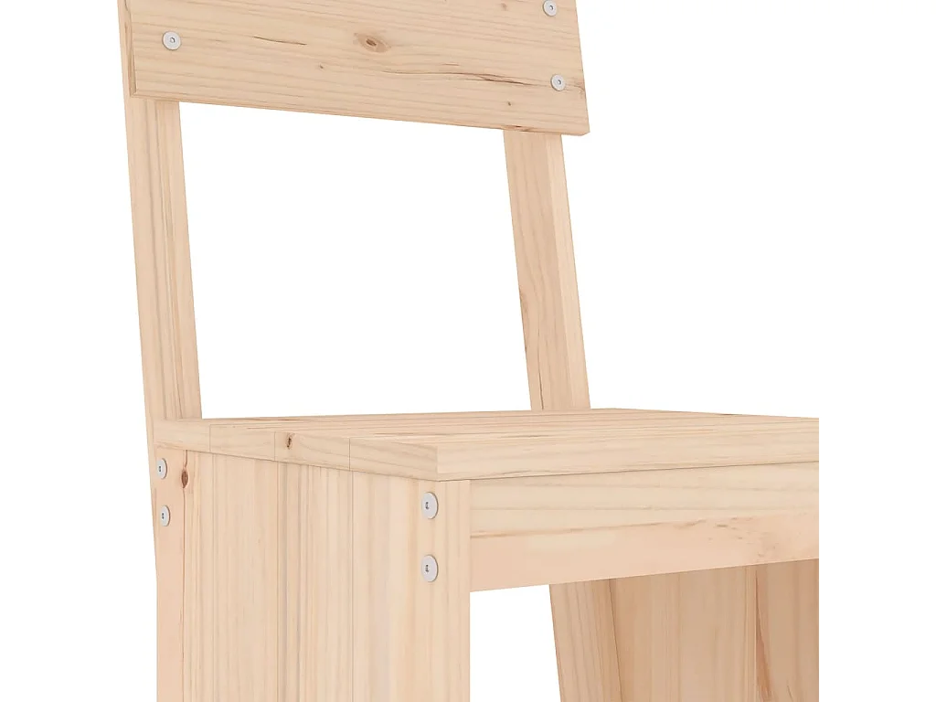 Ensemble de bar de jardin 5 pièces bois de pin massif