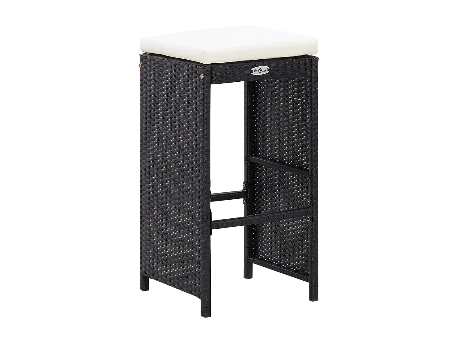 Ensemble de bar d'extérieur 9 pièces Résine tressée Noir