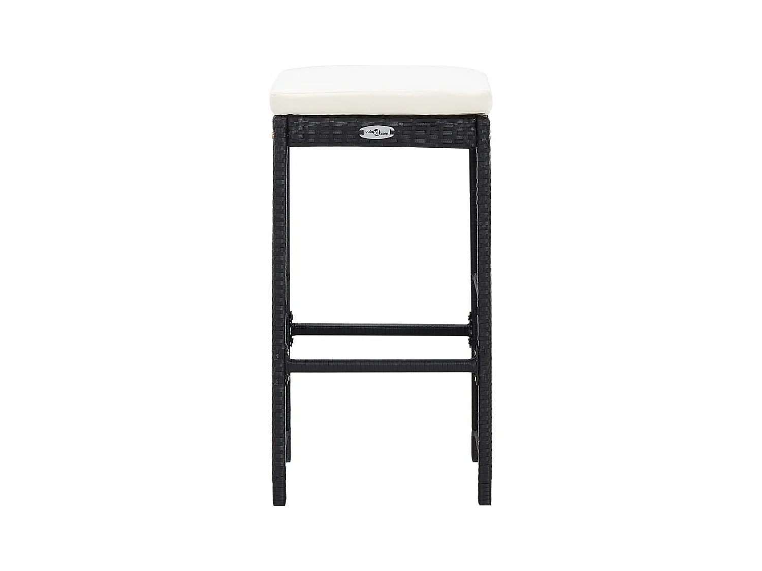 Ensemble de bar d'extérieur 9 pièces Résine tressée Noir