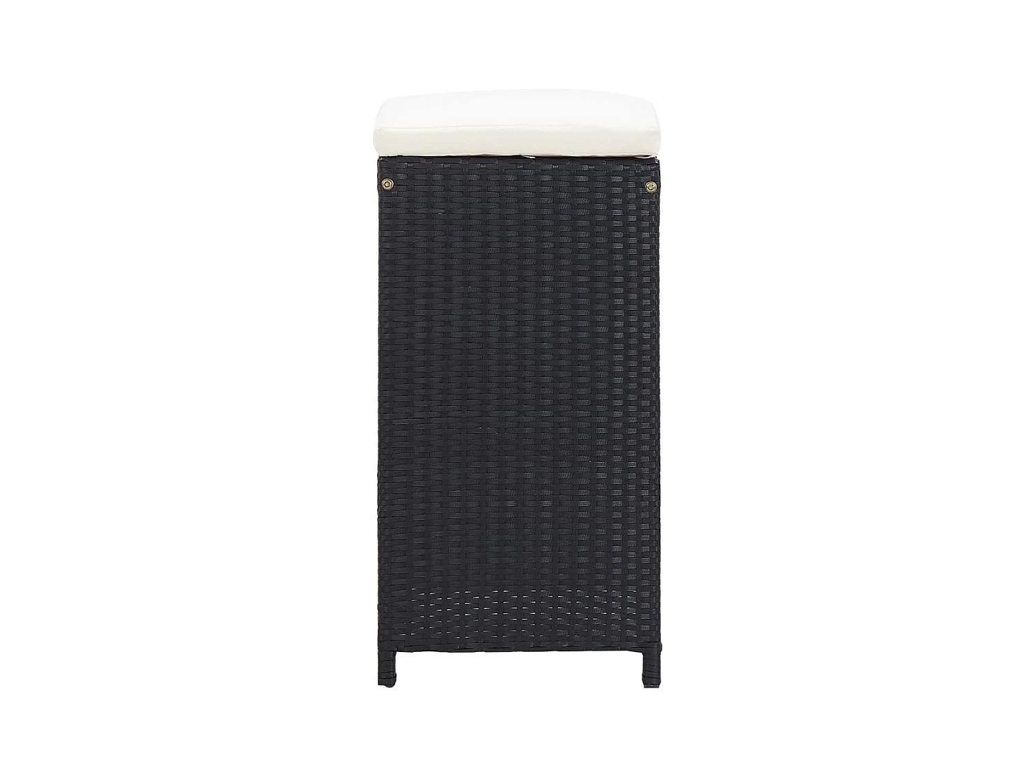 Ensemble de bar d'extérieur 9 pièces Résine tressée Noir