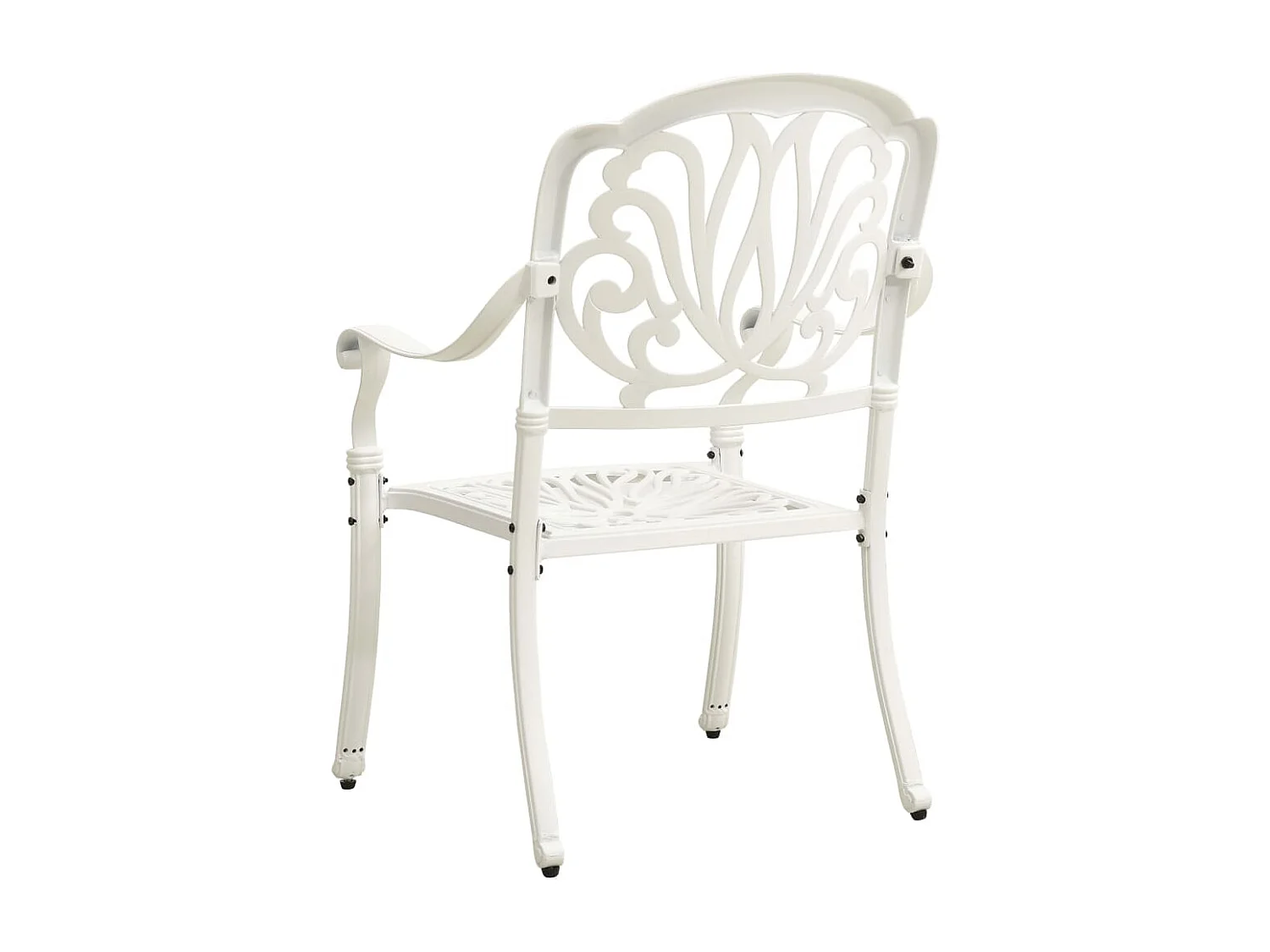 Ensemble de bistro 3 pièces Aluminium coulé Blanc