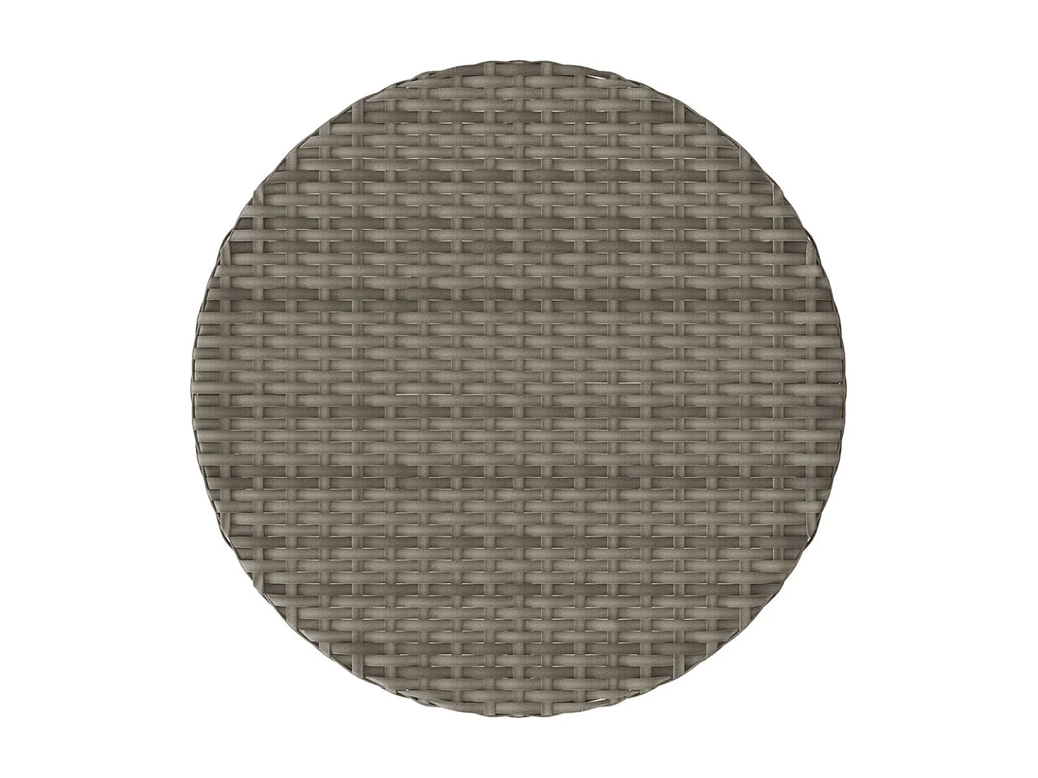 Ensemble de bistro 3 pièces avec coussins gris résine tressée