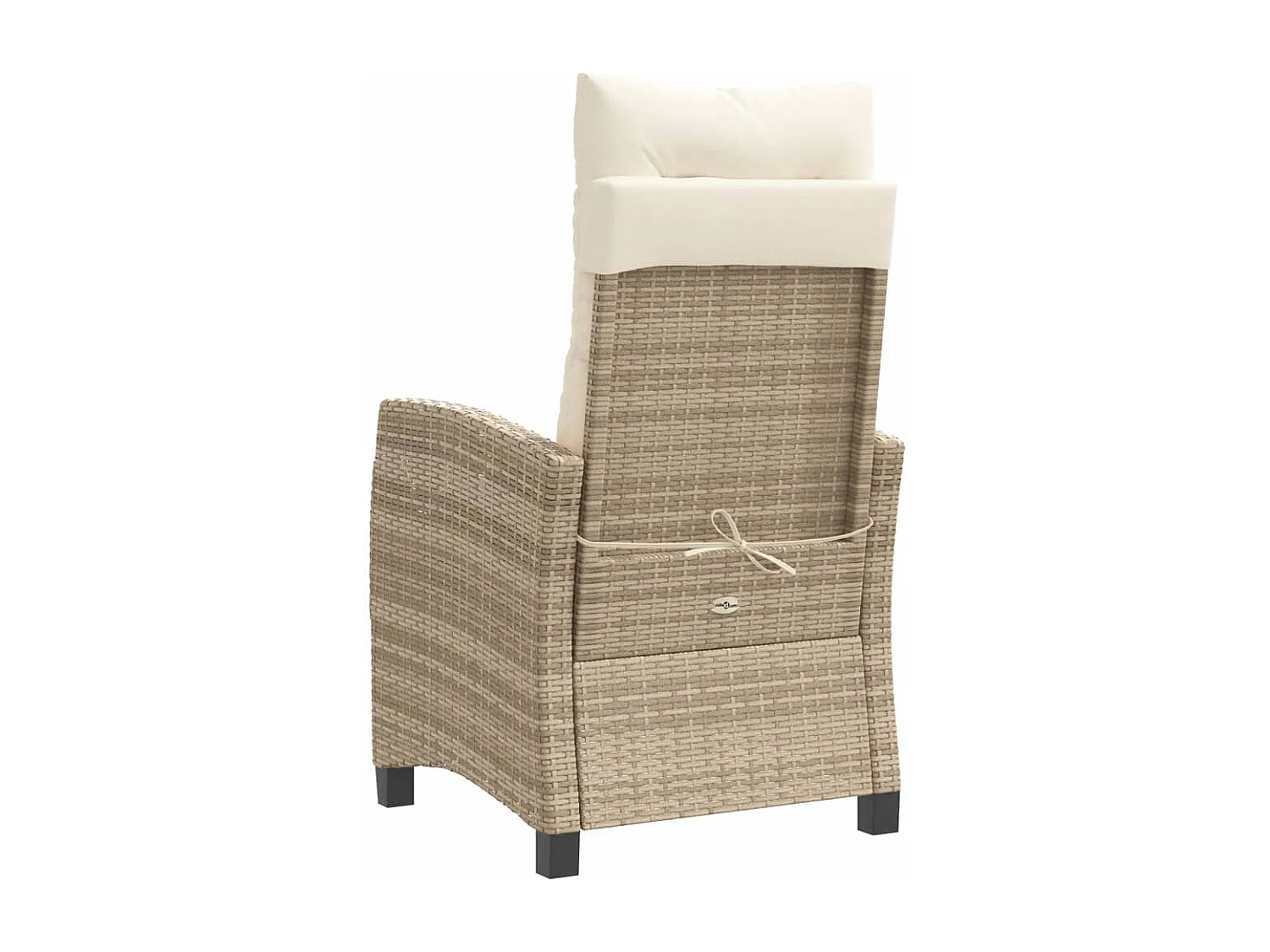 Ensemble de bistro 3 pièces avec coussins beige résine tressée