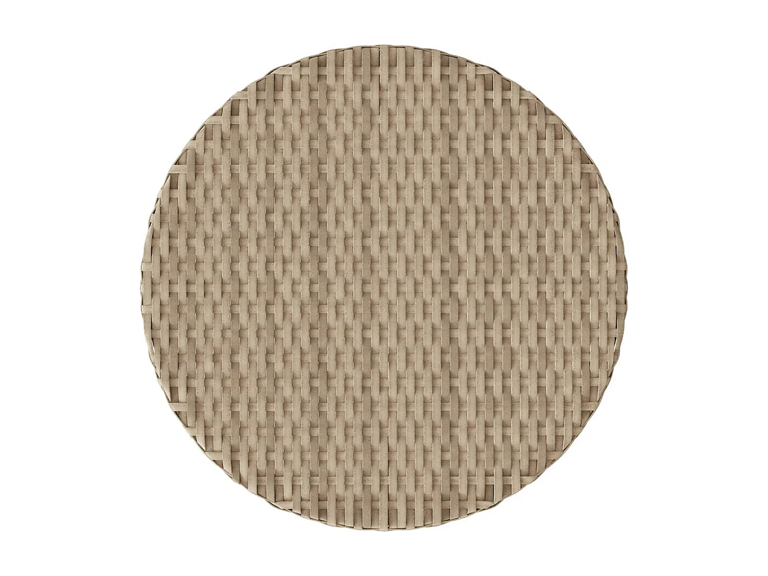 Ensemble de bistro 3 pièces avec coussins beige résine tressée