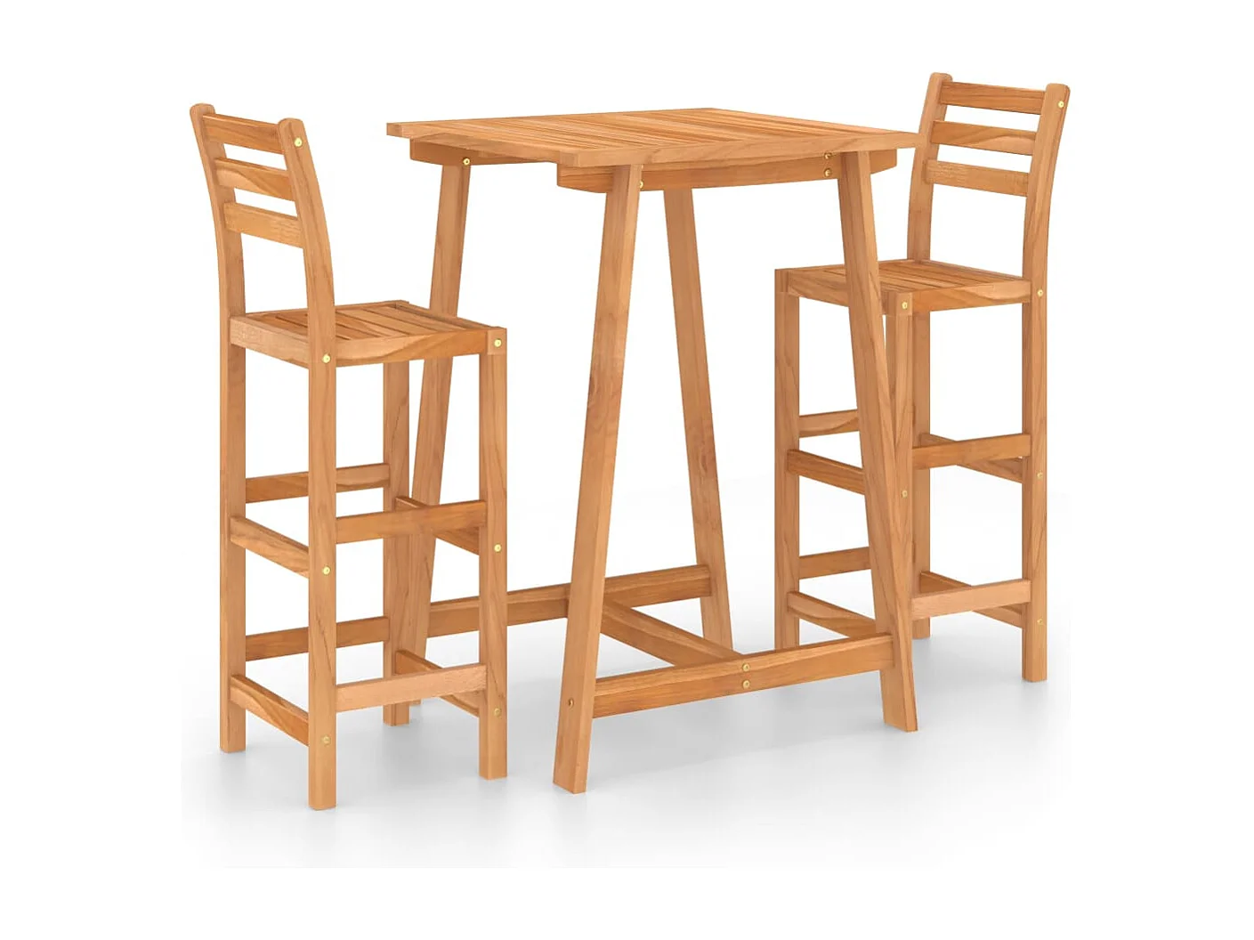 Ensemble de bar d'extérieur 3 pièces Bois d'acacia massif