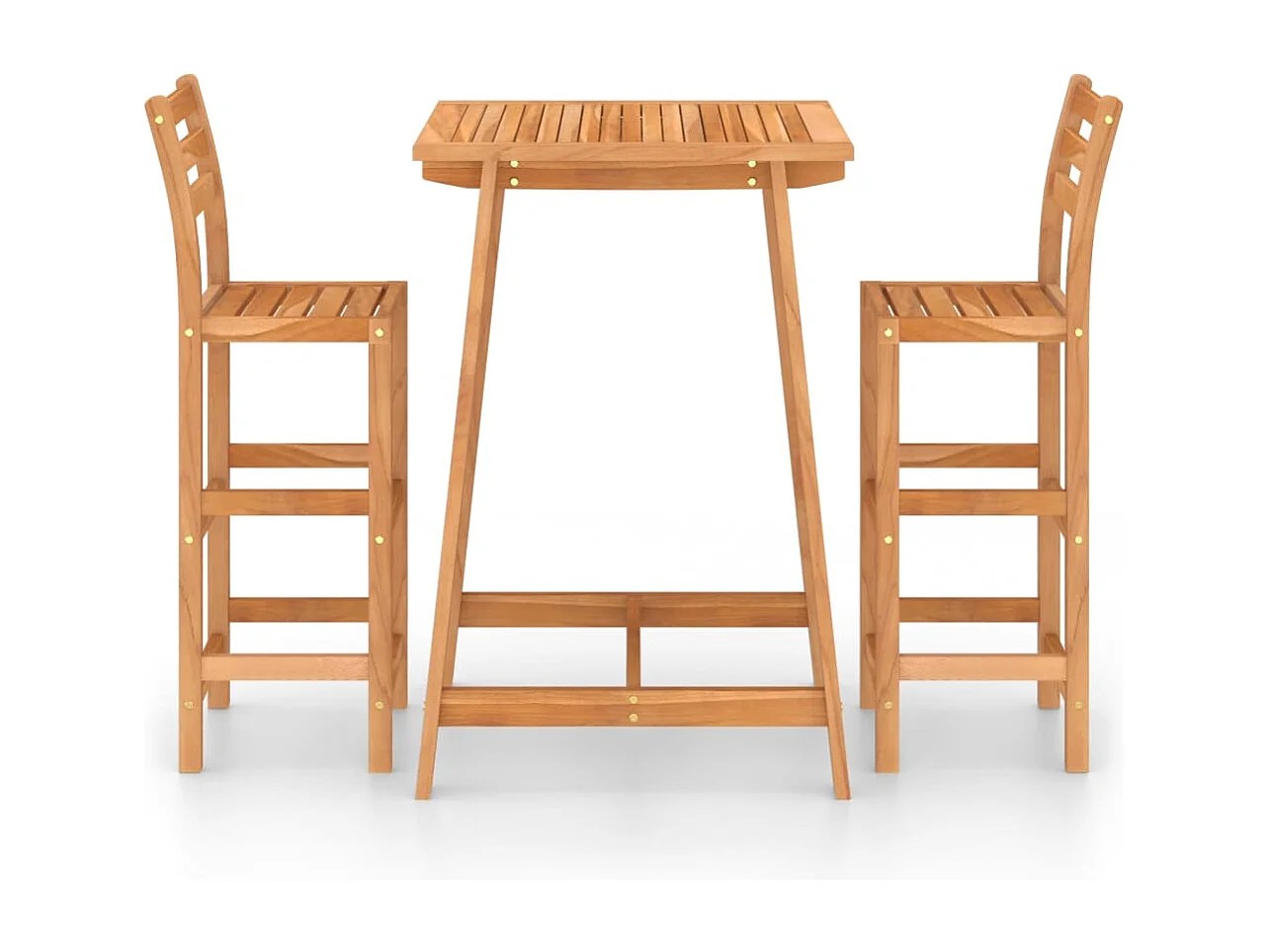 Ensemble de bar d'extérieur 3 pièces Bois d'acacia massif