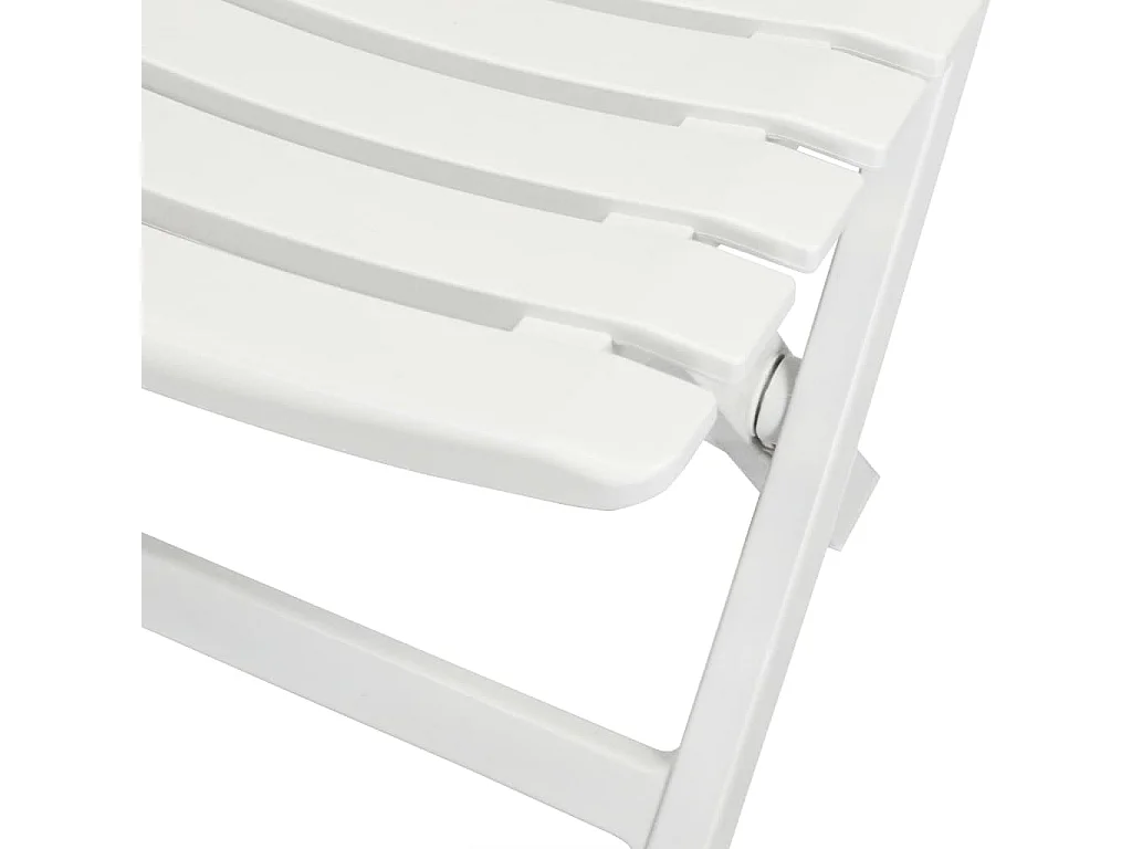 Conjunto bistrô para jardim 3 peças plástico branco