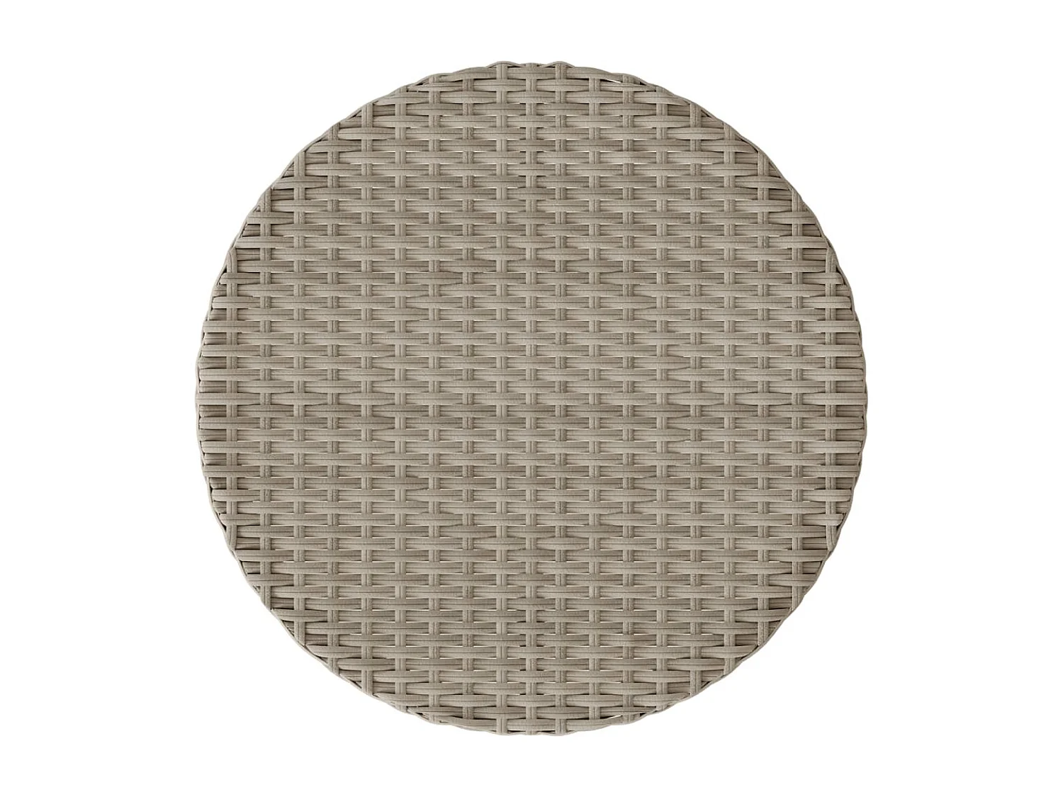 Ensemble de bistro 3 pièces et coussins gris clair résine tressée