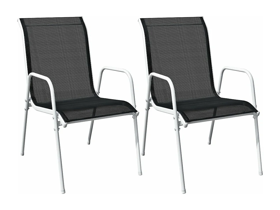 Conjunto bistrô aço + textilene 50x71 cm preto