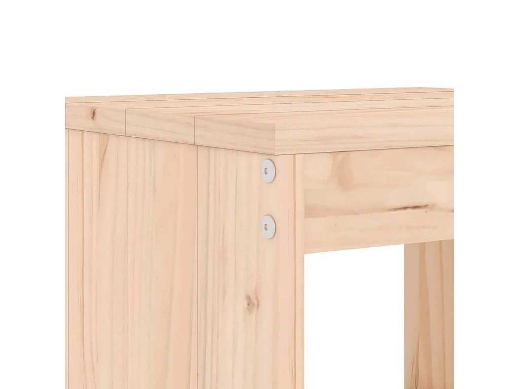 Ensemble de bar de jardin 7 pièces Bois de pin massif