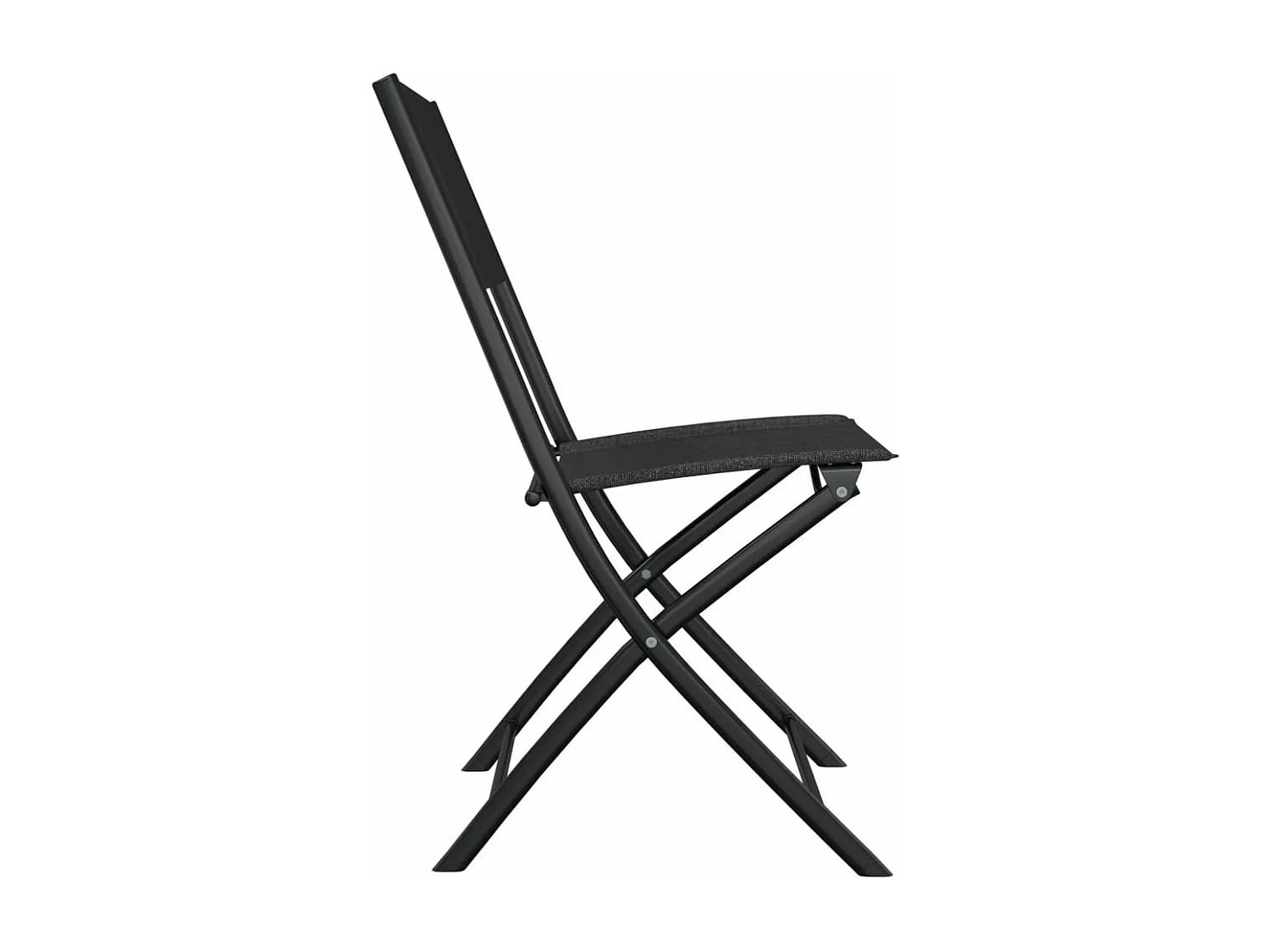 Mesa y sillas de bistró 3 piezas acero negro