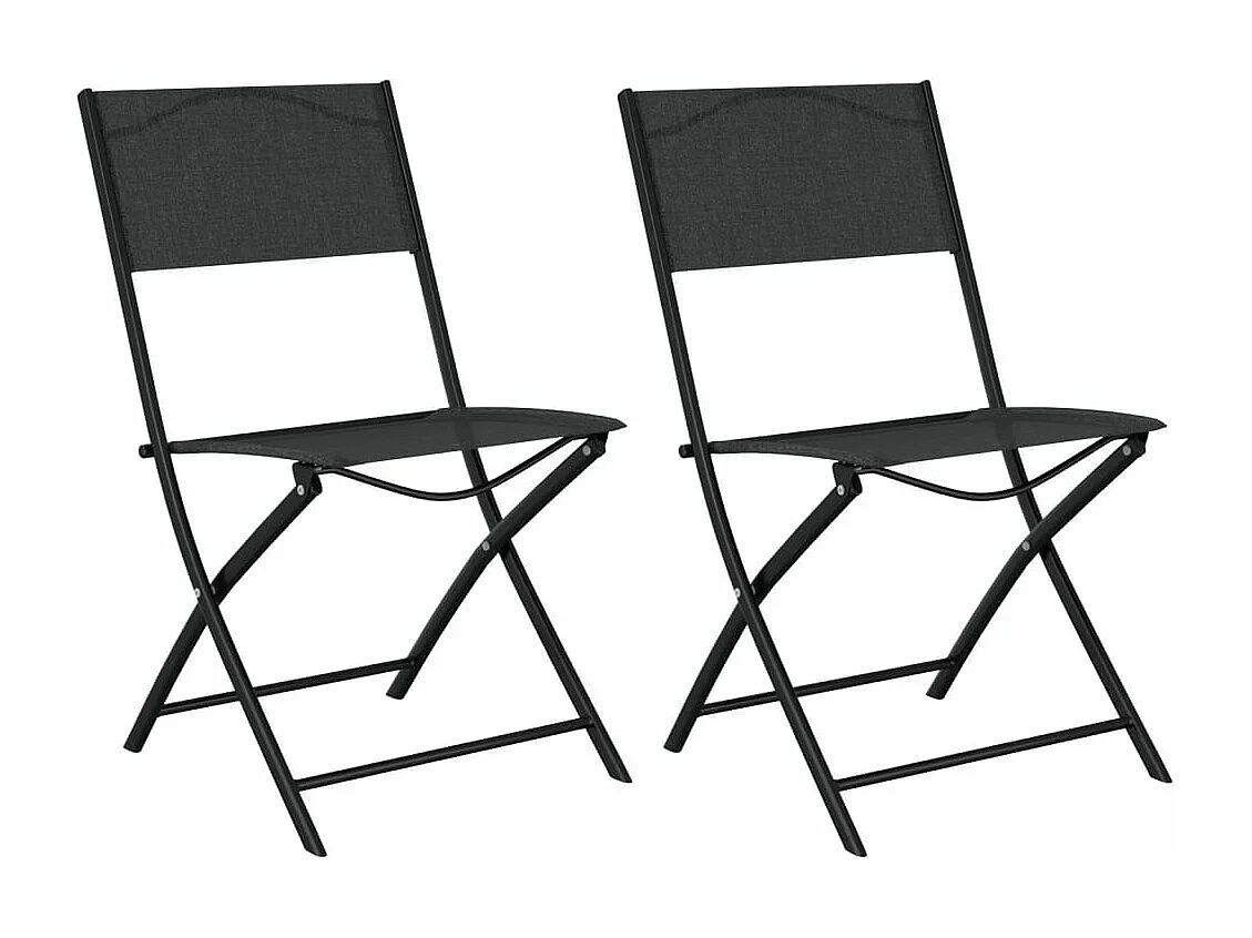 Mesa y sillas de bistró 3 piezas acero negro