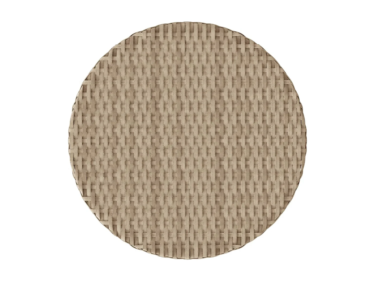 Ensemble de bistro 3 pièces avec coussins beige résine tressée