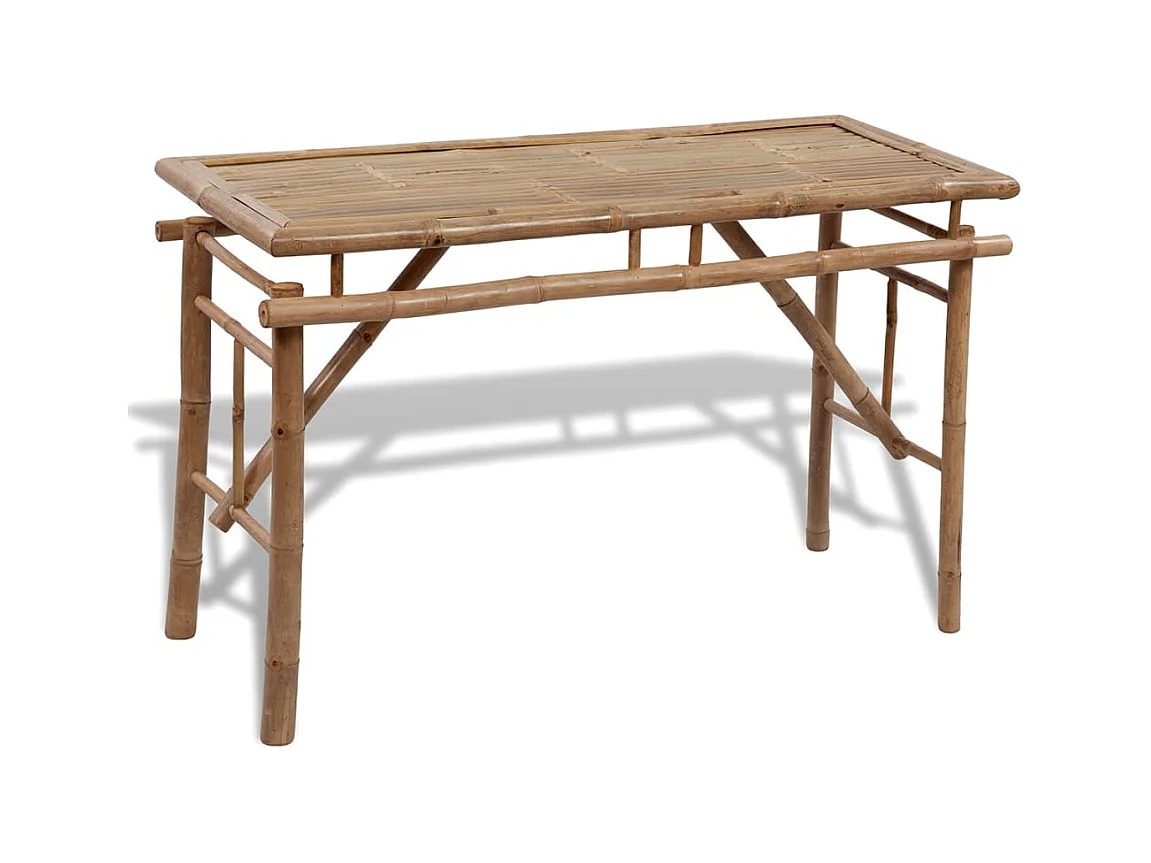 Table avec 2 bancs 100 cm Bambou