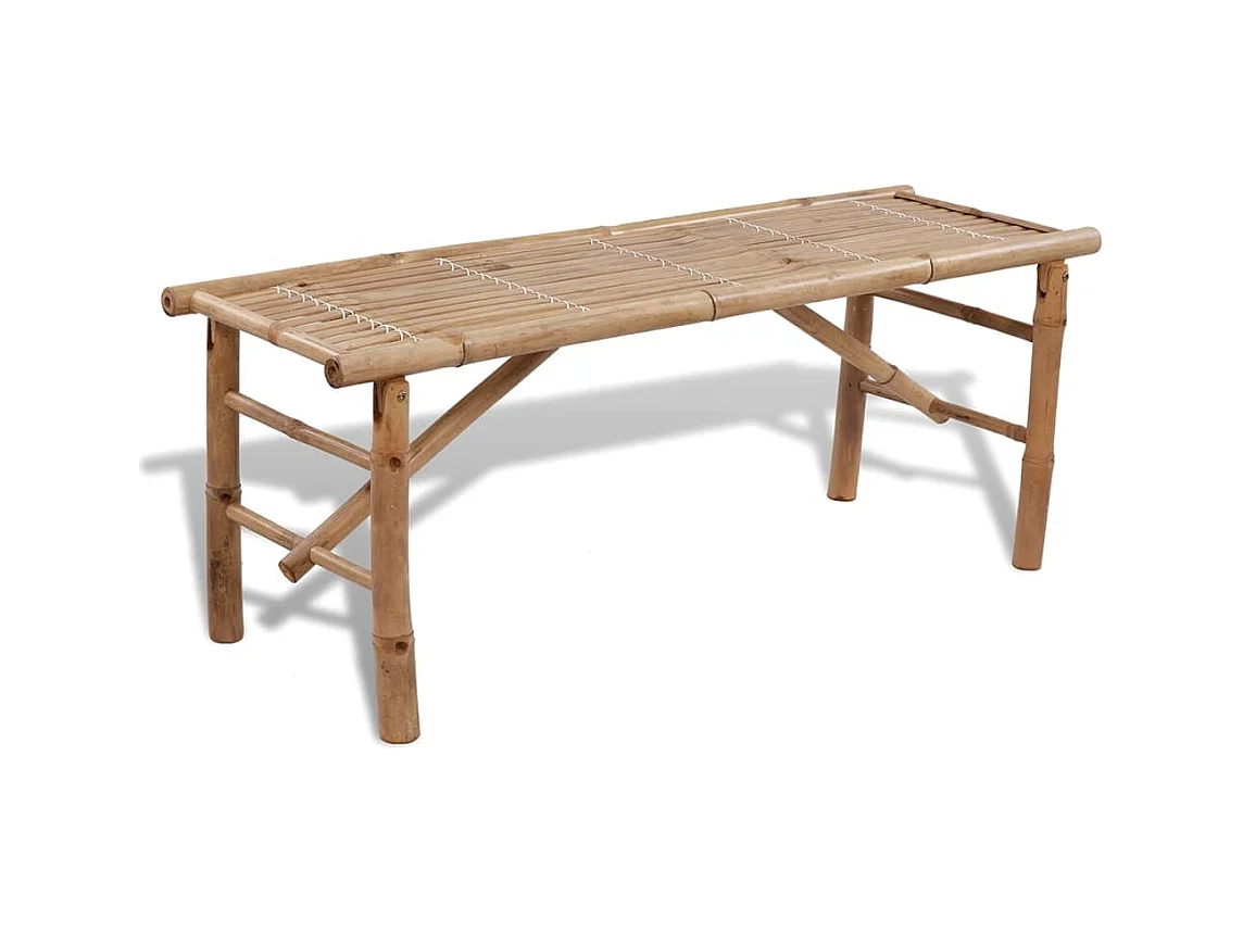 Table avec 2 bancs 100 cm Bambou