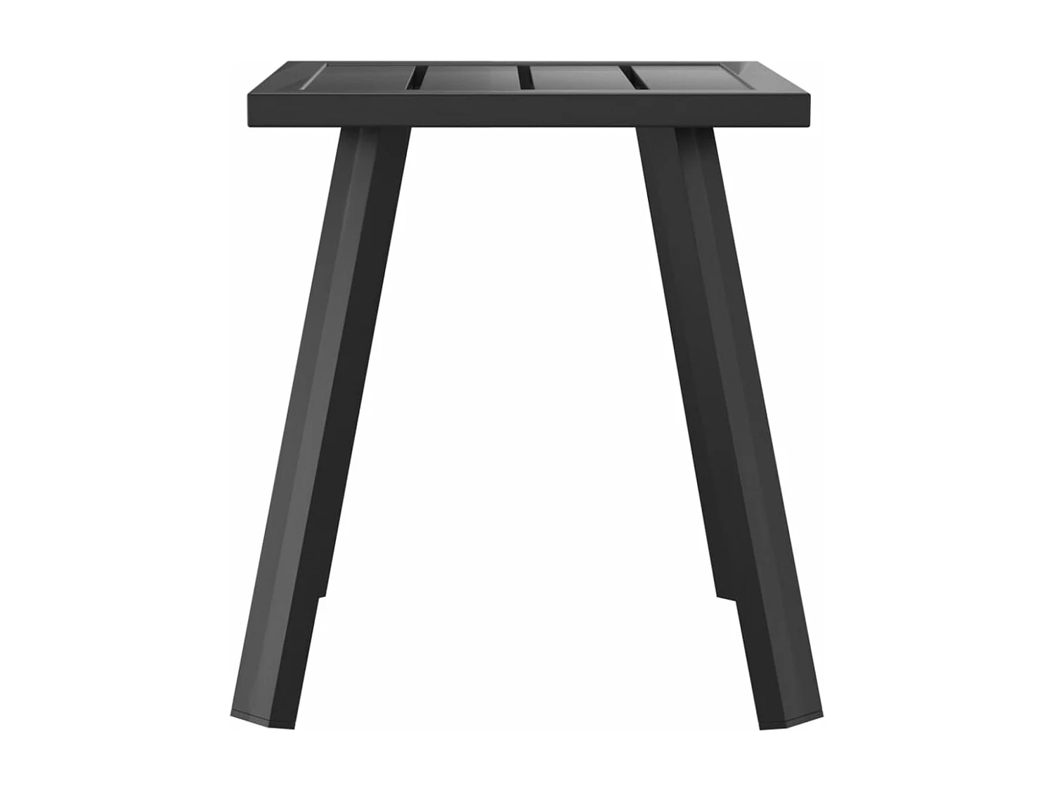 Table de jardin anthracite 34x34x38 cm acier