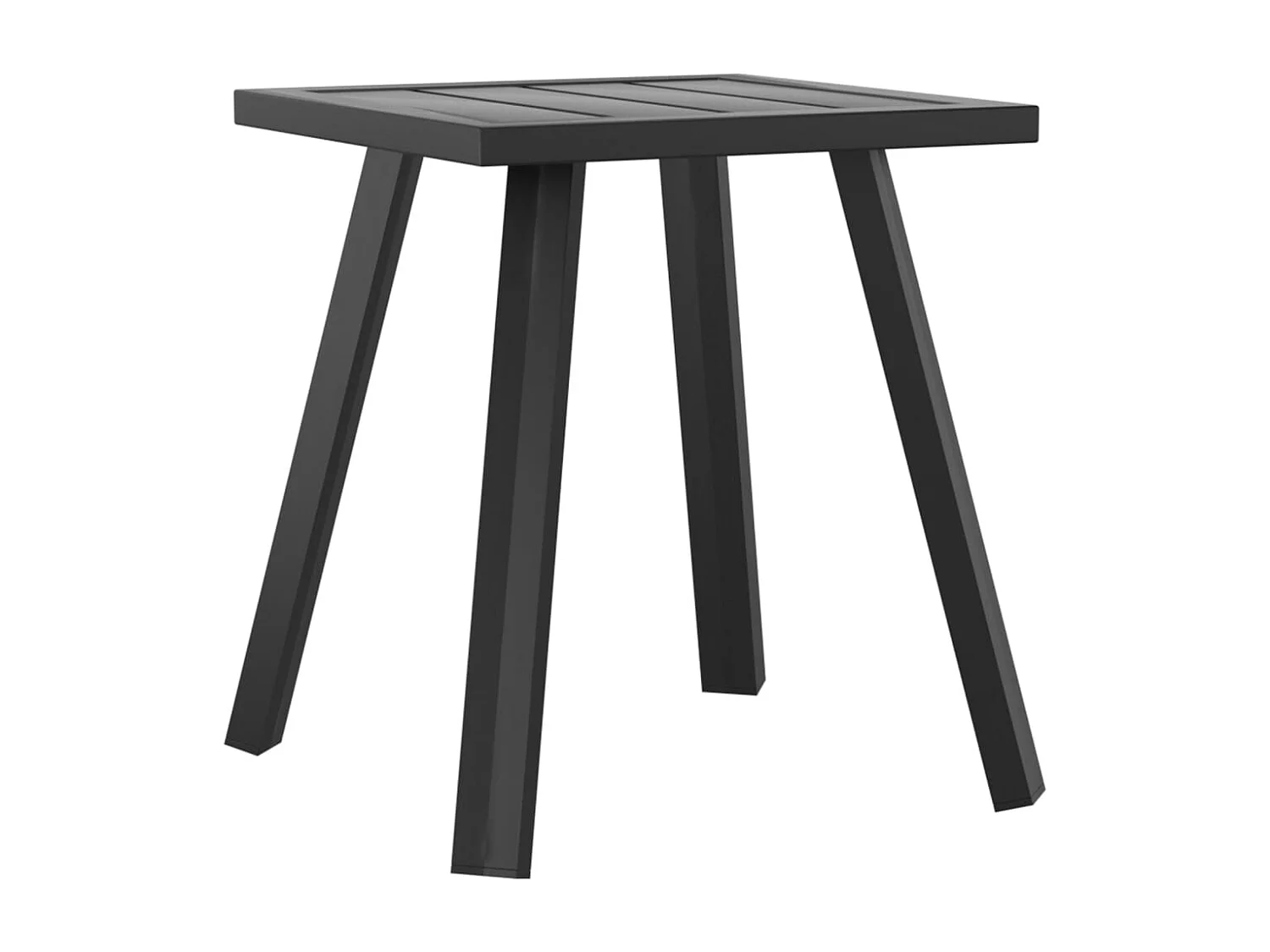 Table de jardin anthracite 34x34x38 cm acier