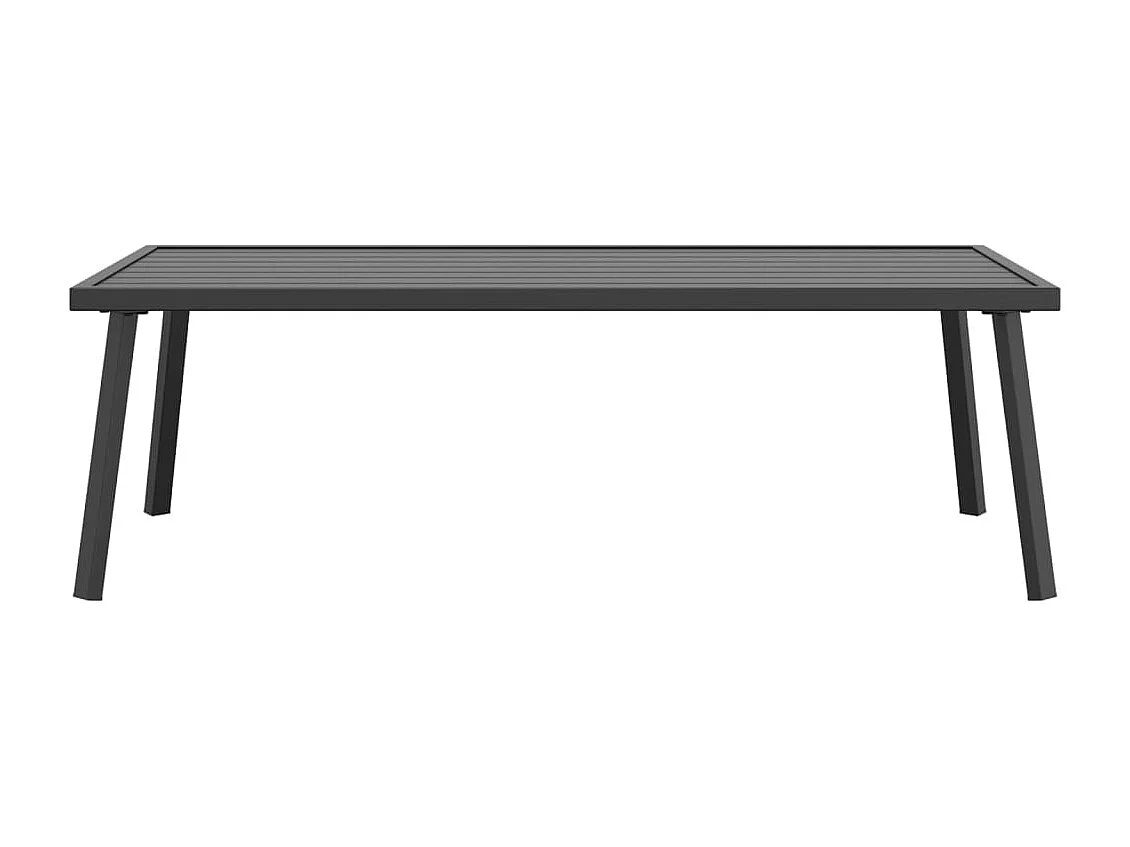 Mesa de centro de jardim 110x55x35 cm aço antracite