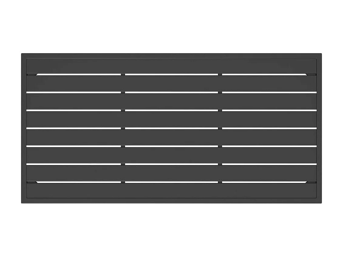 Mesa de centro de jardim 110x55x35 cm aço antracite