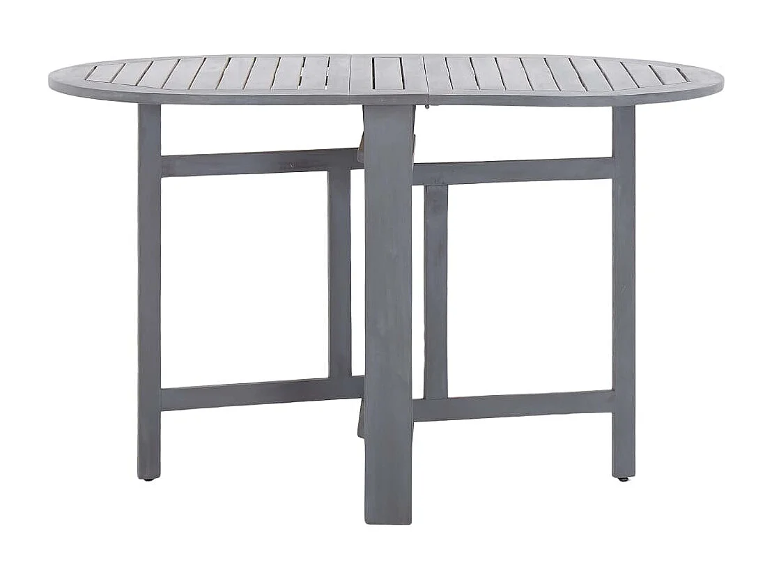 Mobilier à dîner de jardin 5 pièces Bois d'acacia massif Gris