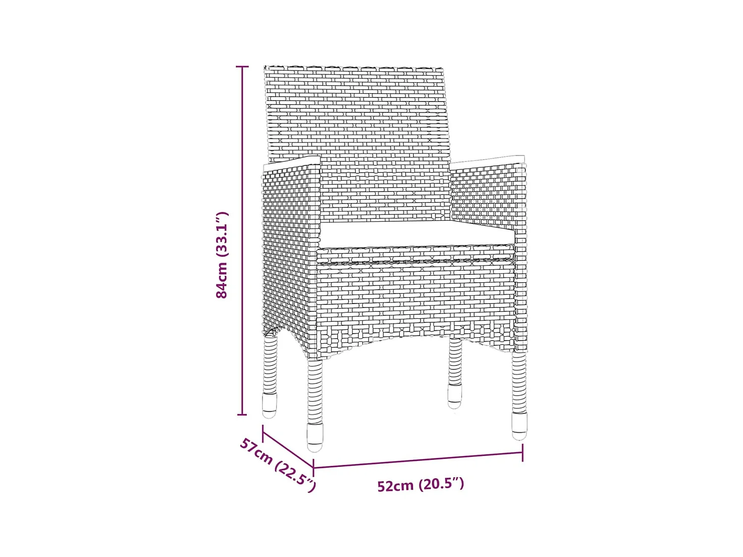 Ensemble de salle à manger de jardin et coussins 9 pièces Gris/noir