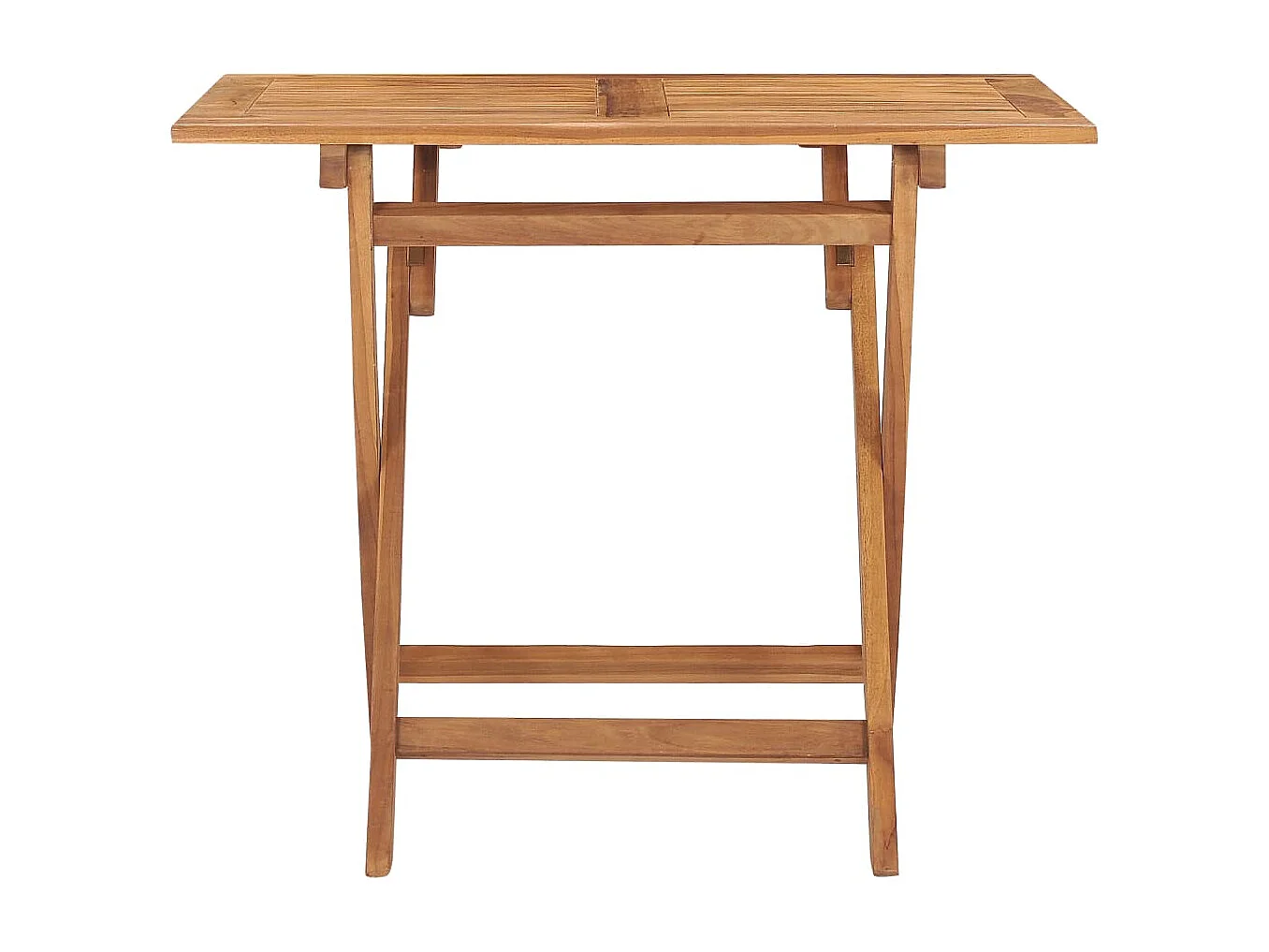 Mobilier à dîner d'extérieur pliable 5 pièces Bois solide de teck