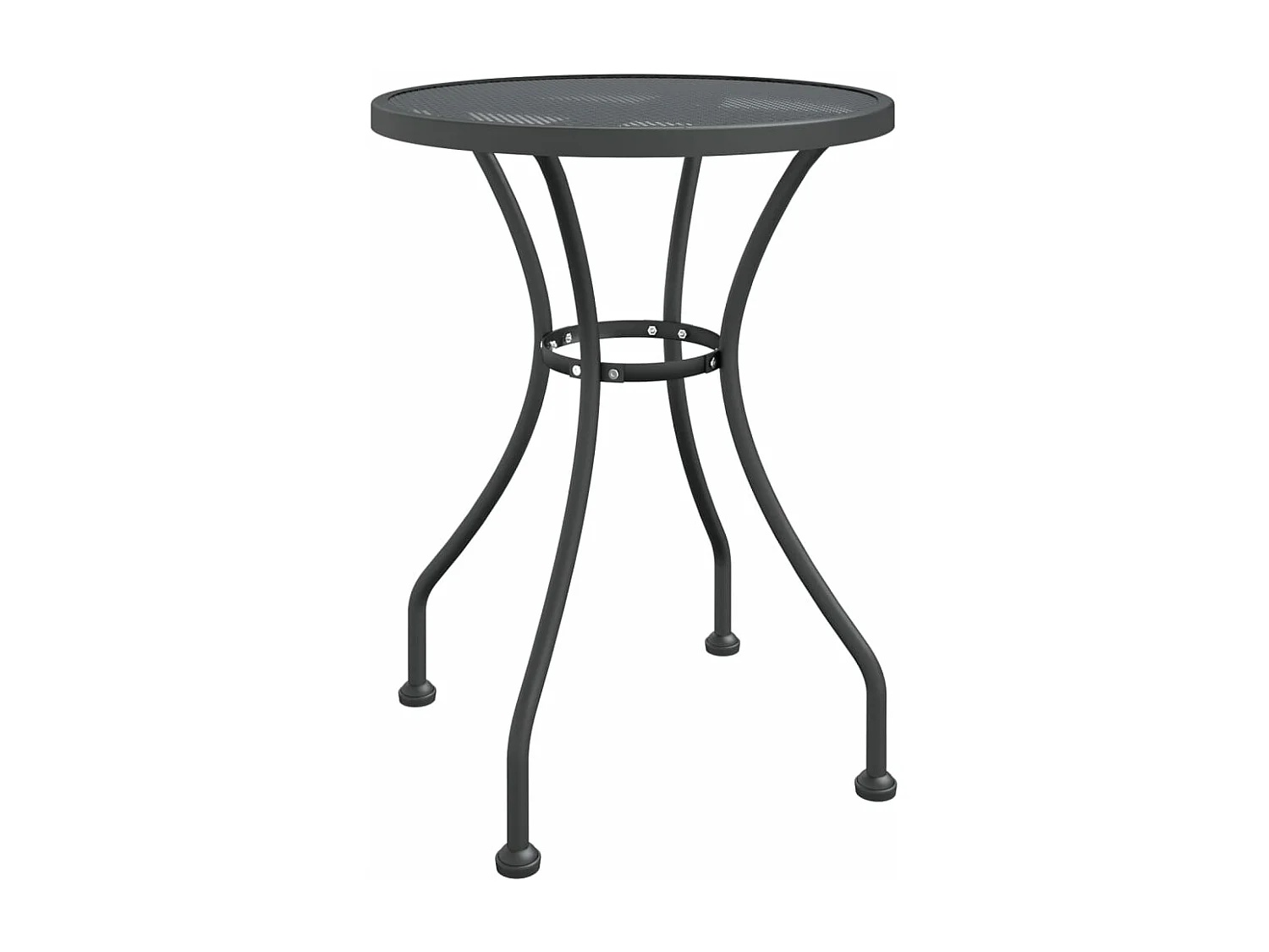 Mobilier à dîner de jardin 3 pièces Maille Métal Anthracite