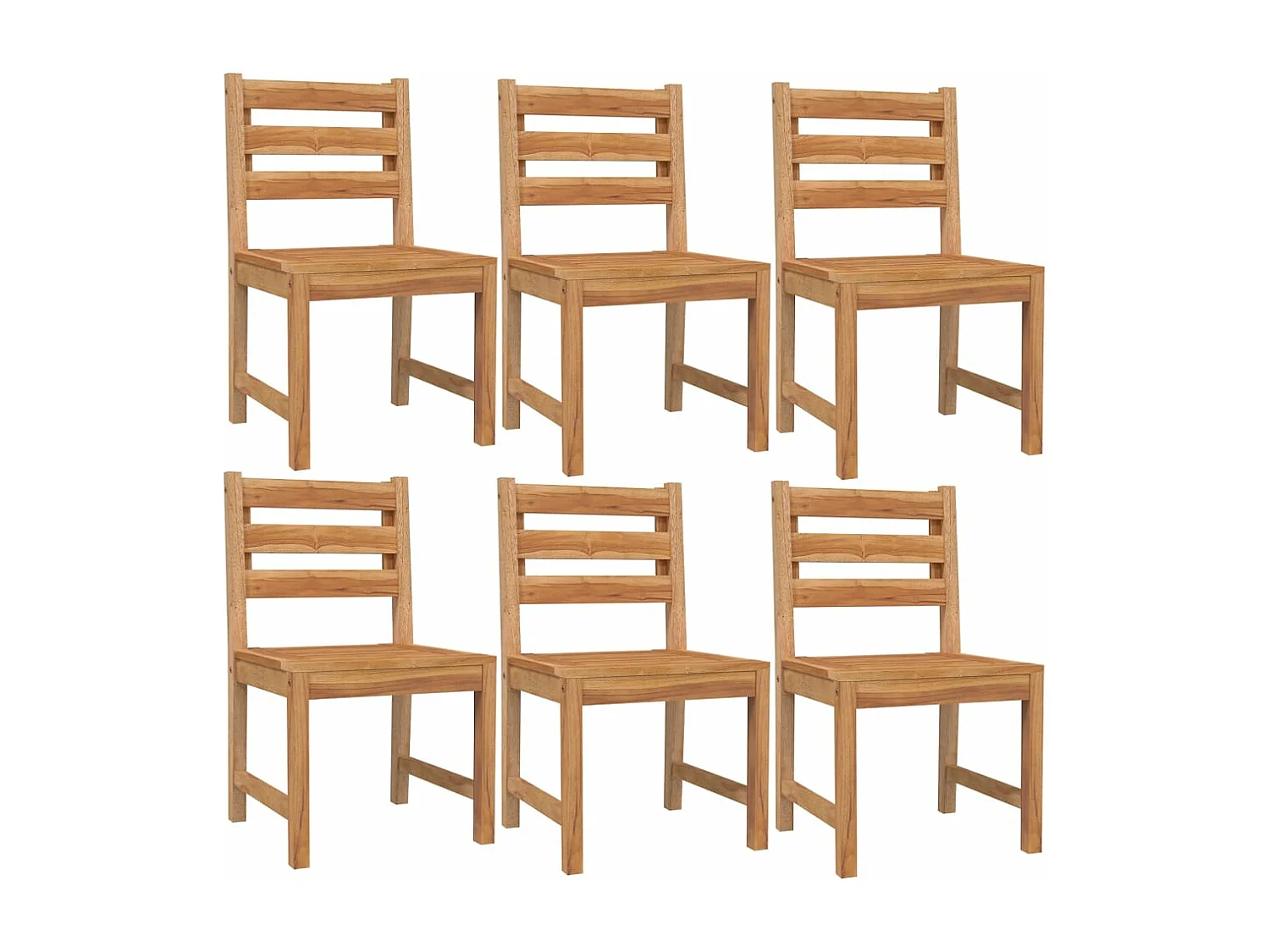 Ensemble à dîner de jardin 7 pièces Bois de teck solide