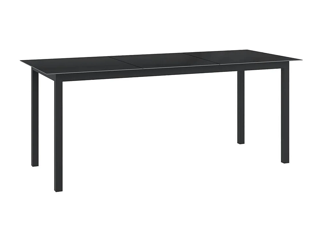 Ensemble de salle à manger de jardin 9 pièces Aluminium Anthracite