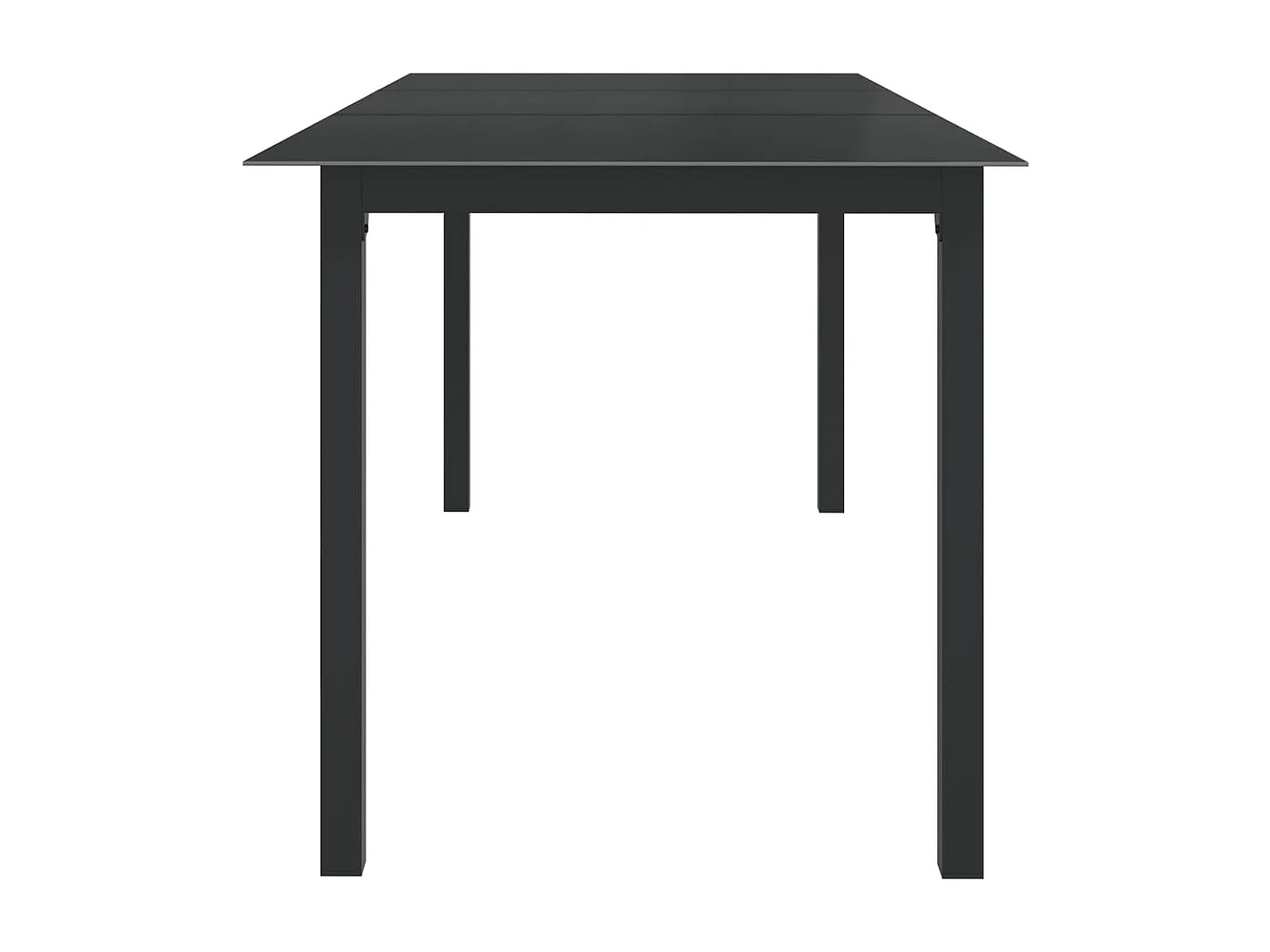 Ensemble de salle à manger de jardin 9 pièces Aluminium Anthracite