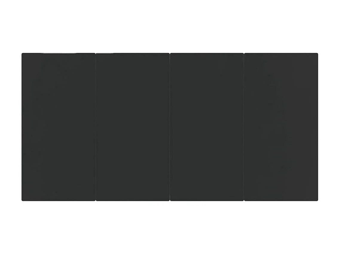 5 peças conjunto de jantar p/ jardim vime PE preto