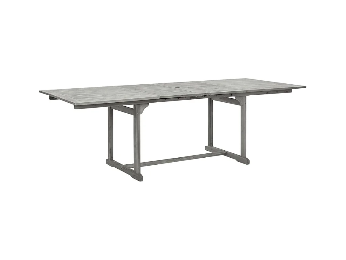 7 peças conjunto de jantar para jardim madeira de acácia maciça