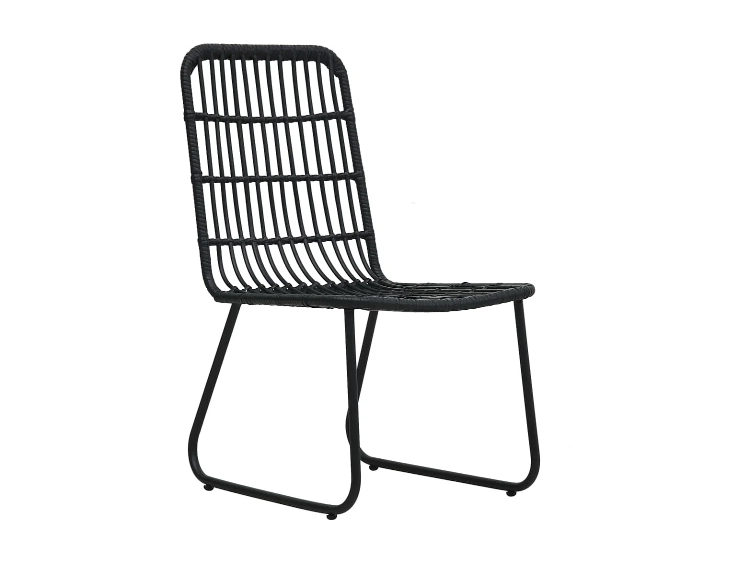 Juego de comedor para jardín 7 piezas ratán sintético y vidrio