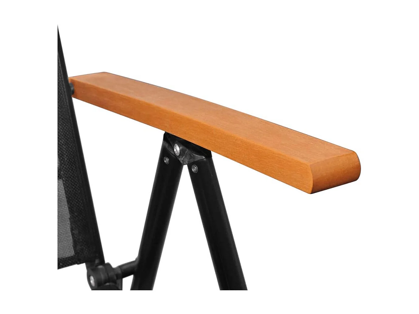 Ensemble à dîner de jardin 7 pièces noir aluminium