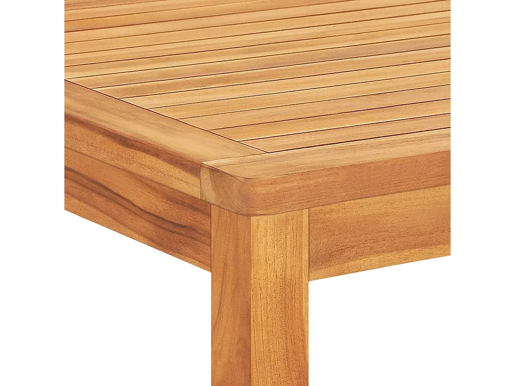 Conjunto de jantar para jardim 7 peças madeira de teca maciça