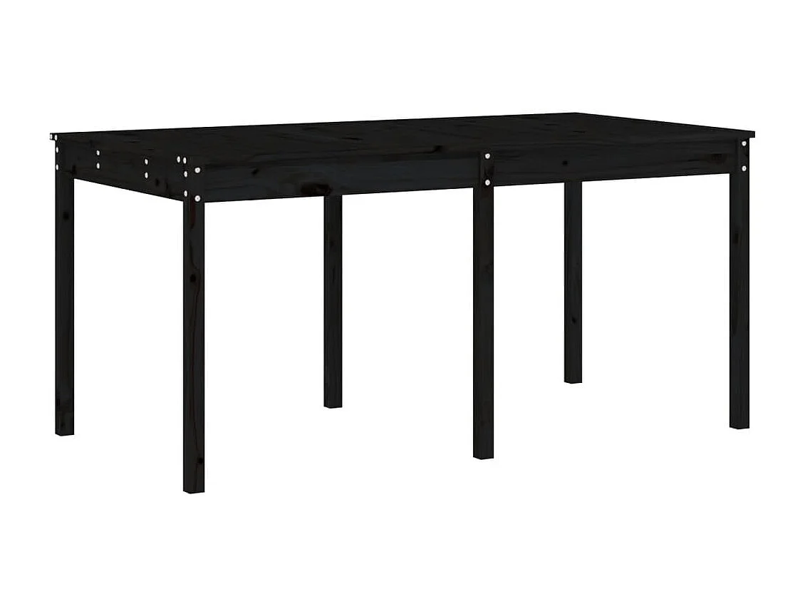 13 peças conjunto de jantar para jardim pinho maciço preto