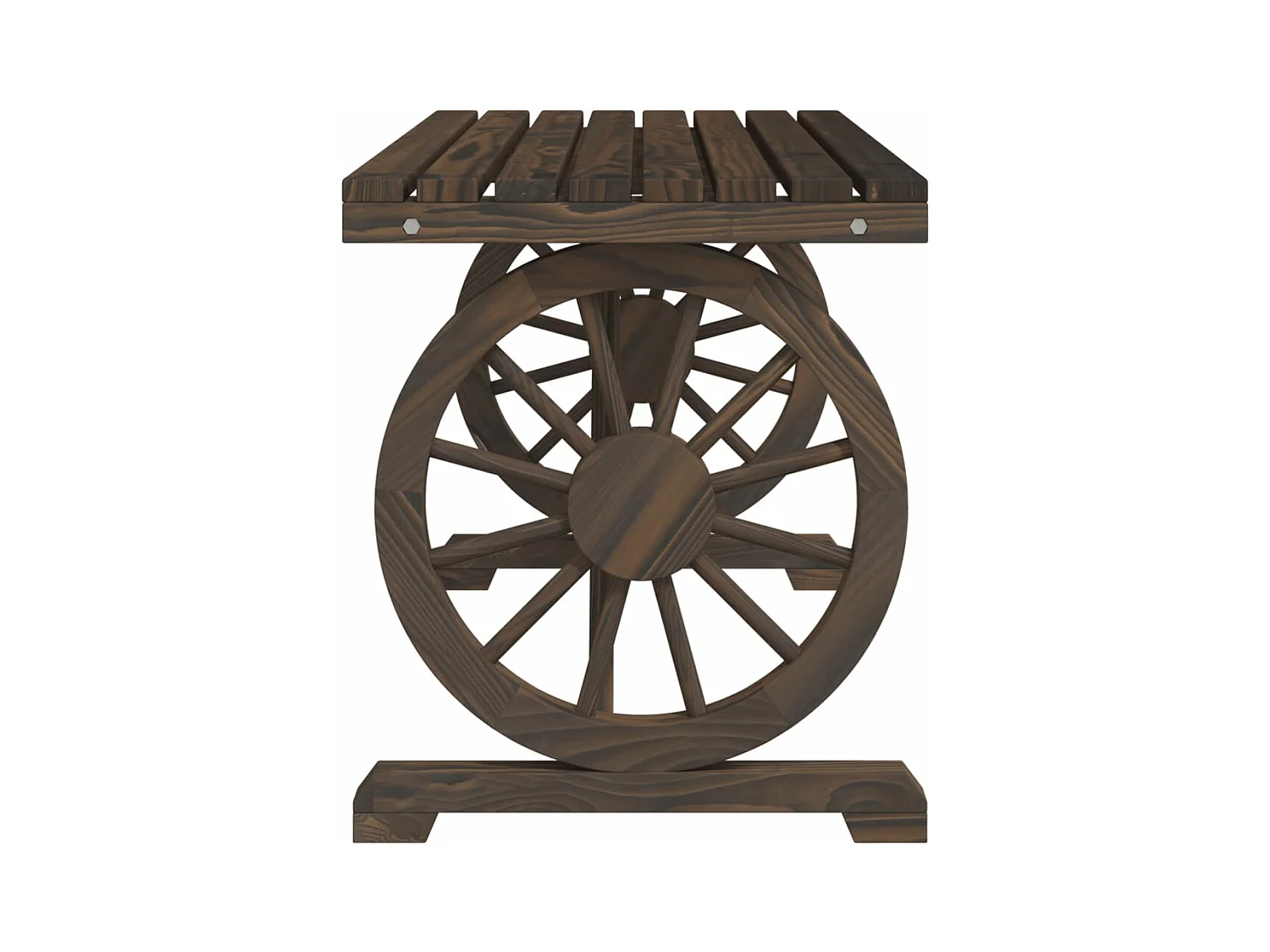 Ensemble à manger de jardin 3 pièces bois de sapin massif