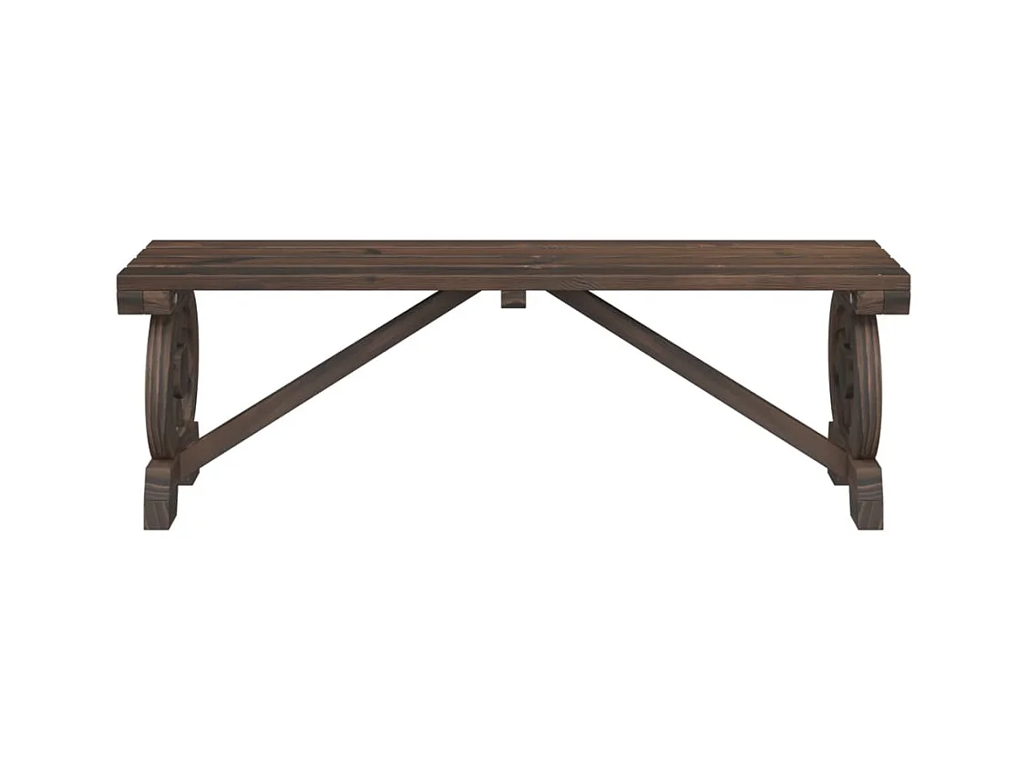 Ensemble à manger de jardin 3 pièces bois de sapin massif