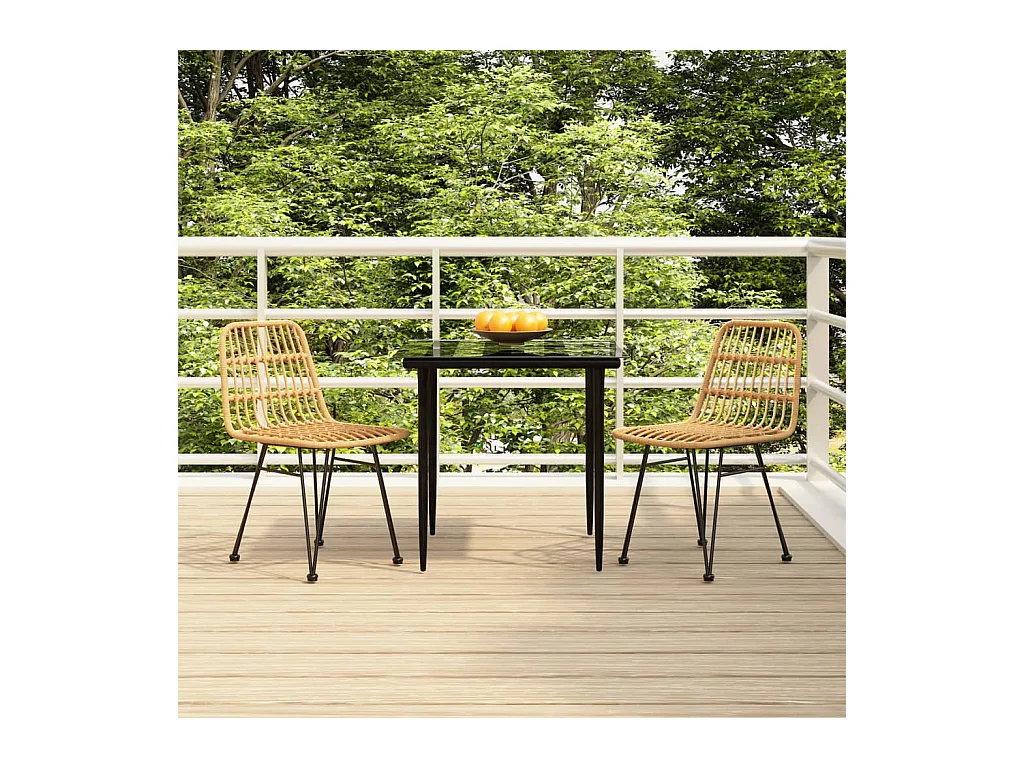 3-delige Tuinset poly rattan