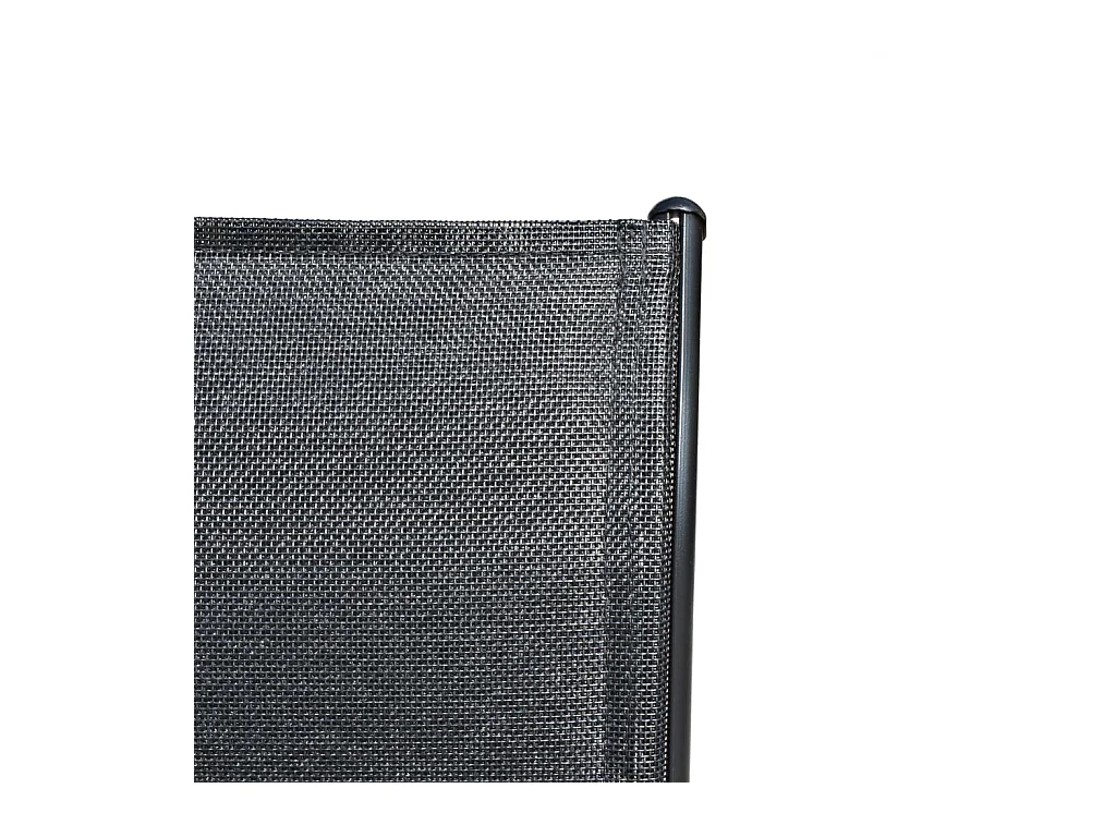 Mobilier de salle à manger d'extérieur 5 pièces Acier Noir