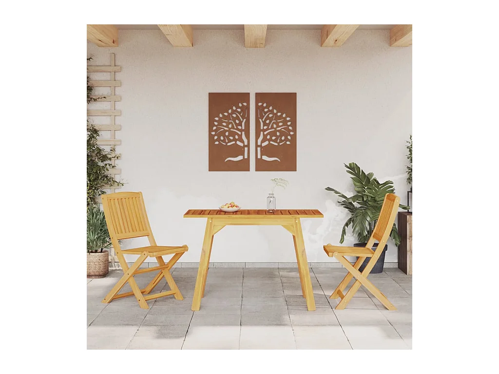 Ensemble à manger de jardin 3 pièces Bois d'acacia solide