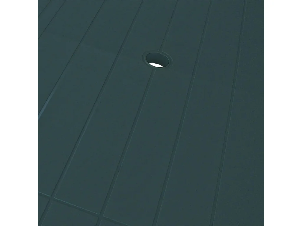 Mobilier à dîner d'extérieur 7 pièces Plastique Vert