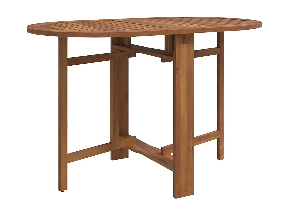 Ensemble à manger d'extérieur pliable 5 pièces Bois d'acacia solide