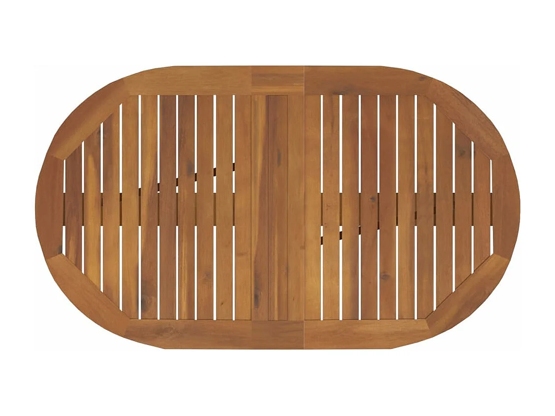 Ensemble à manger d'extérieur pliable 5 pièces Bois d'acacia solide