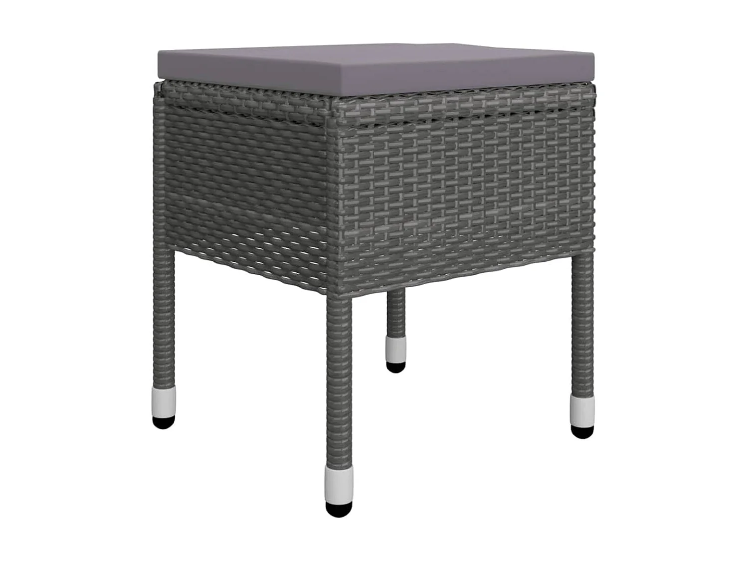 Juego de comedor de jardín de 5 piezas gris