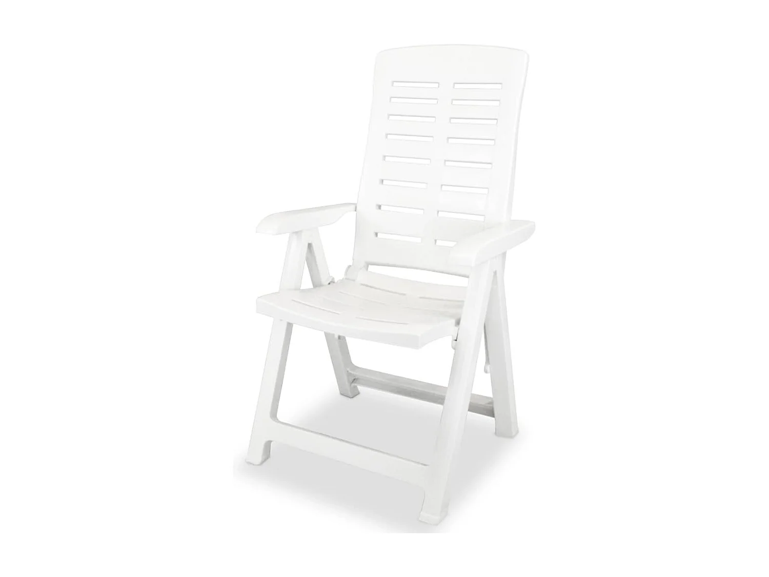 Mobilier à dîner d'extérieur 7 pièces Plastique Blanc